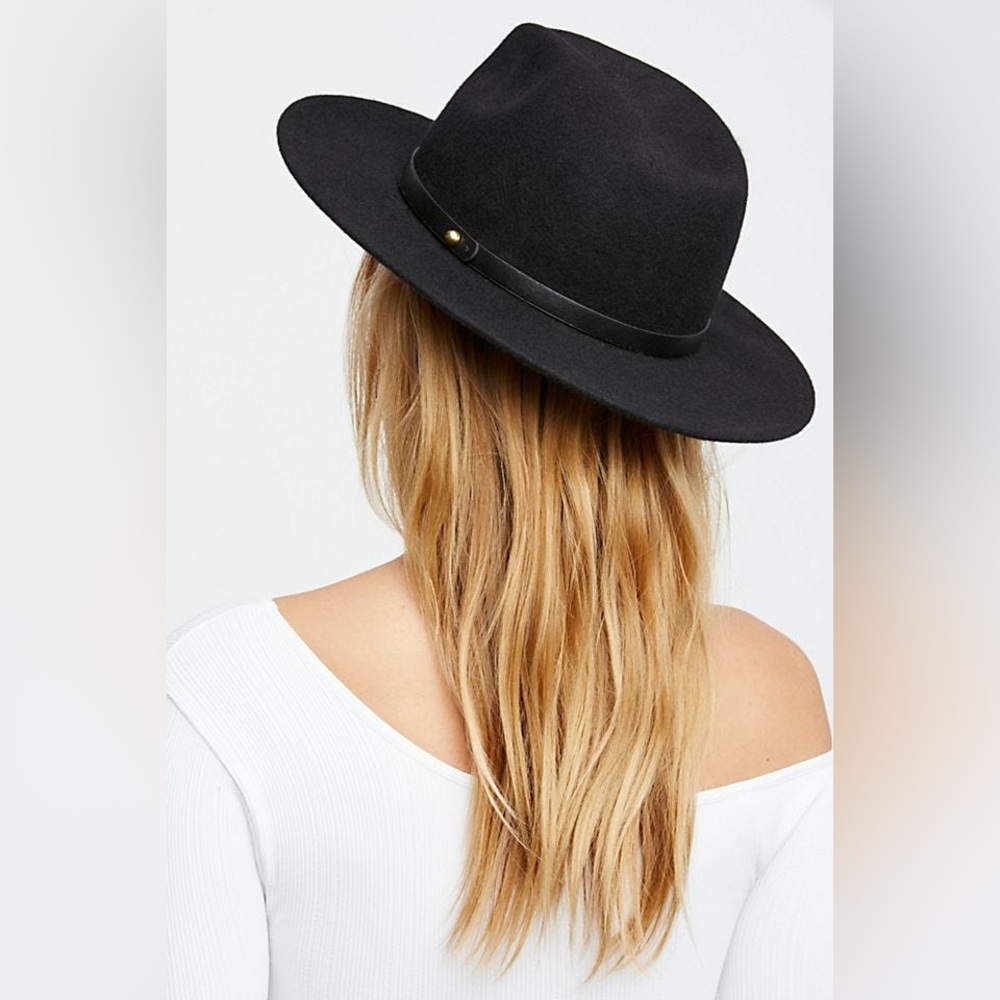 Free People Wythe Leather Band Felt Hat - Picture 7 of 10